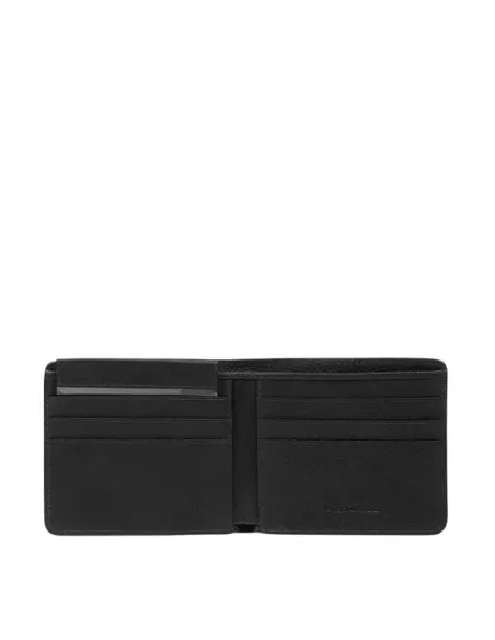 Piquadro Cronus small men's wallet with removable document holder, black