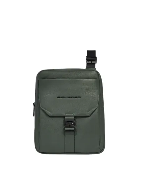 Piquadro Than iPad® man cross body bag, green