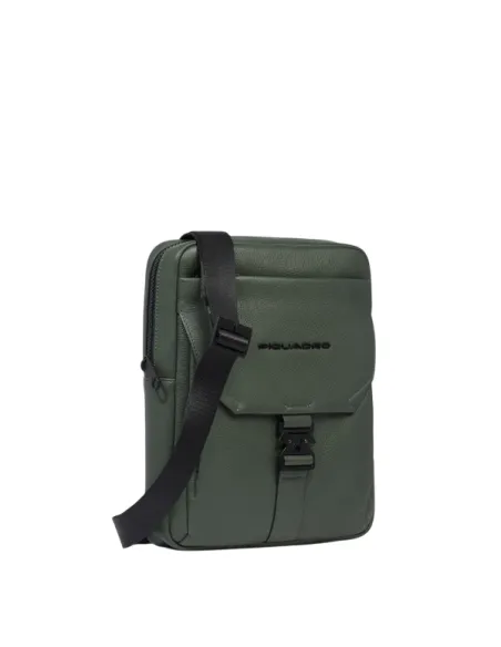 Piquadro Than iPad® man cross body bag, green