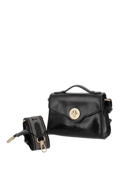 Mini-Tasche mit Henkel und Schulterriemen The Bridge Irene, schwarz