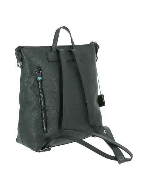 Zaino in pelle donna Gabs Lola, verde scuro