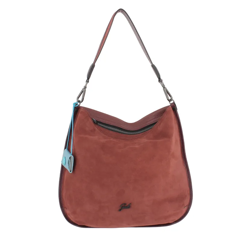 Gabs Lella TG M shoulder bag in suede and leather,...