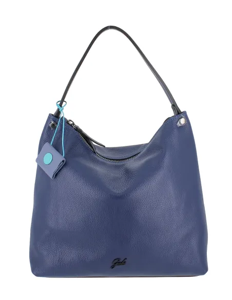 Gabs Fiona TG XL Damen Schultertasche Weiches Leder, violet blue