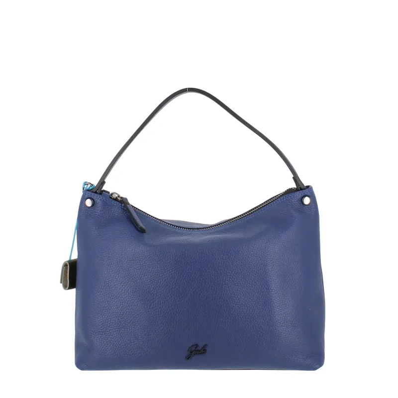 Gabs Fiona TG L Leather Shoulder Bag, violet blue