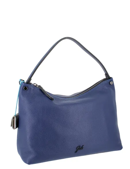 Gabs Fiona TG L Damen Schultertasche Weiches Leder, violet blue