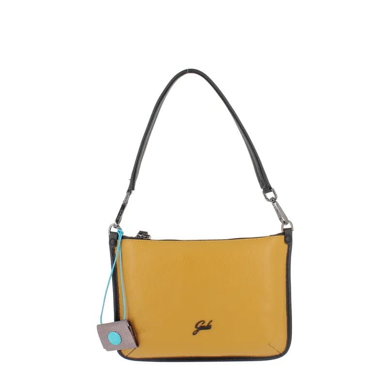 Gabs Porzia TG S Kleine Schultertasche aus Leder, Gerste