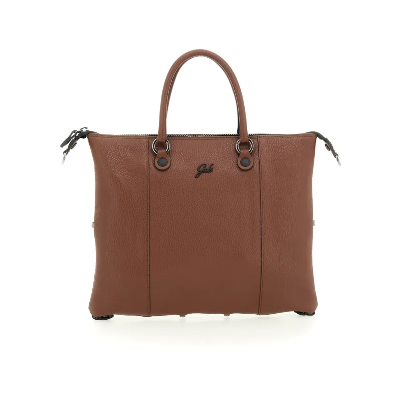 Borsa Gabs G3 taglia M in pelle, cuoio scuro