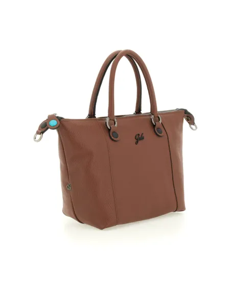 Borsa Gabs G3 taglia M in pelle, cuoio scuro
