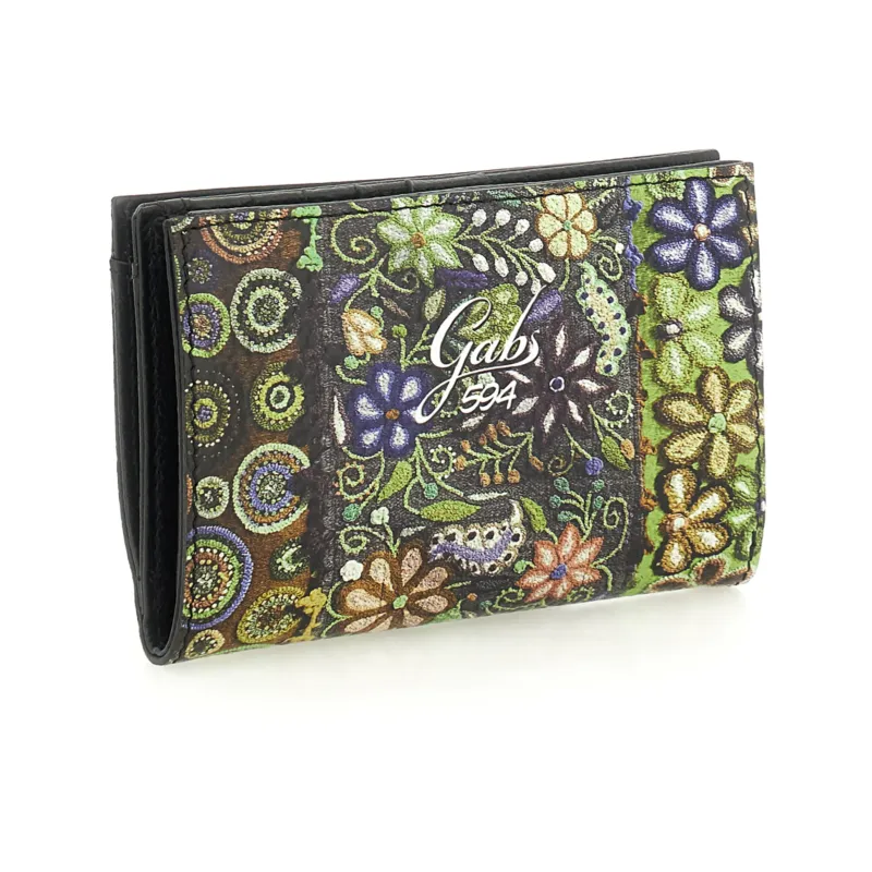 Gabs Gmoney14 women's wallet in printed leather, green... 2
