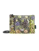 Gabs Beyonce medium cross-body bag patterned, Green Flower Embroidery