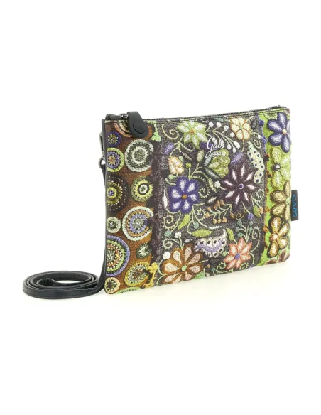 Gabs Beyonce medium cross-body bag patterned, Green Flower Embroidery