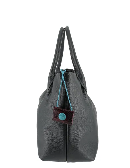 Gabs Arabella TG L Shopper Leder Wandelbar & Made in Italy, dunkelgrün