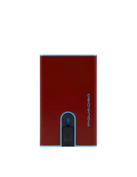 Porta carte di credito con sliding system Piquadro Blue Square, arancio
