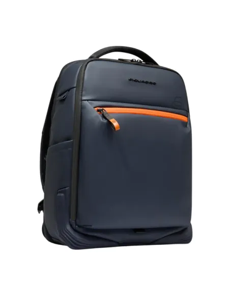 Piquadro Corner Rucksack 15,6" Laptop | Wasserabweisend & Erweiterbar, blau