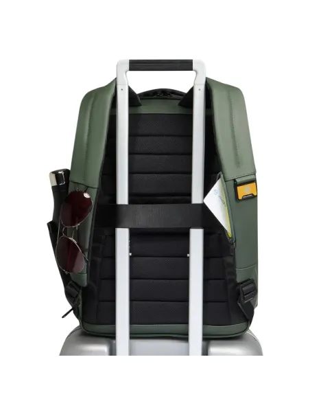 Zaino EasyJet PC15.6'' 2 comparti, espandibile, in tessuto impermeabile, verde