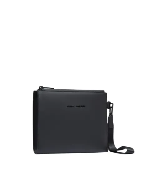 Pochette media in tessuto impermeabile Piquadro C2OW, nero