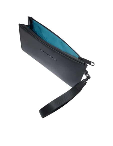 Piquadro Corner Medium Pouch Water-Resistant & Modern Design, black