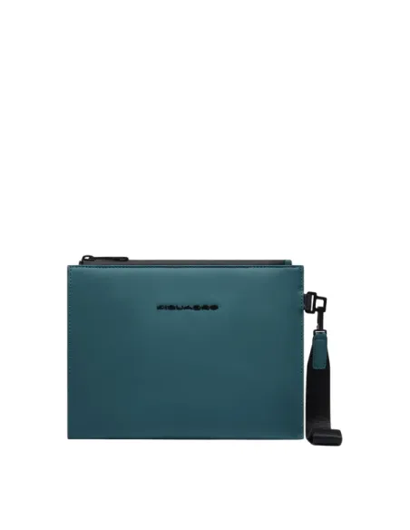 Piquadro Corner Medium-Pouch Kompakt & Wasserabweisend, teal