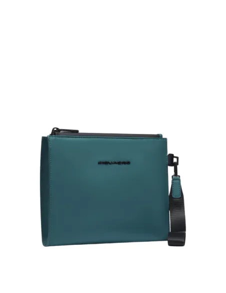 Pochette media in tessuto impermeabile Piquadro C2OW, ottanio