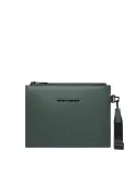 Piquadro Corner Medium Pouch Water-Resistant & Modern Design, green