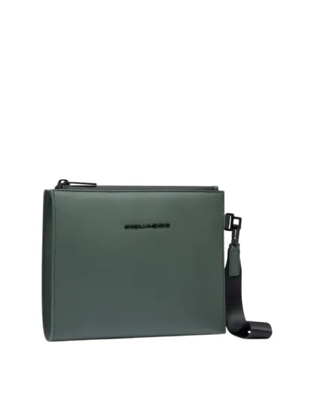 Piquadro Corner Medium Pouch Water-Resistant & Modern Design, green