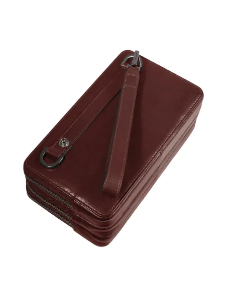 Piquadro Philip Herren-Pouch Leder & Funktional, braun