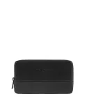 Piquadro Philip Herren-Pouch Leder & Funktional, schwarz