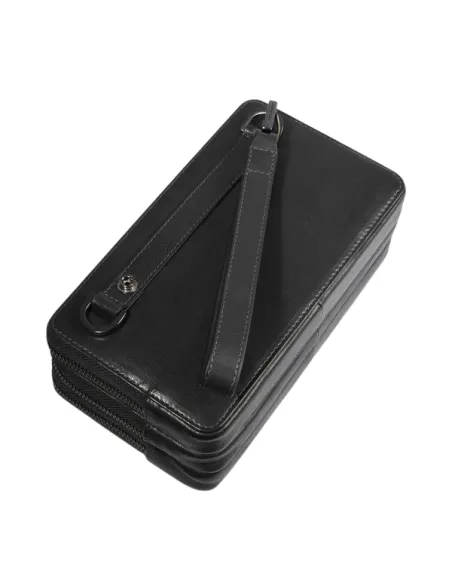 Piquadro Philip Leather Pouch for Men Compact & Elegant, black