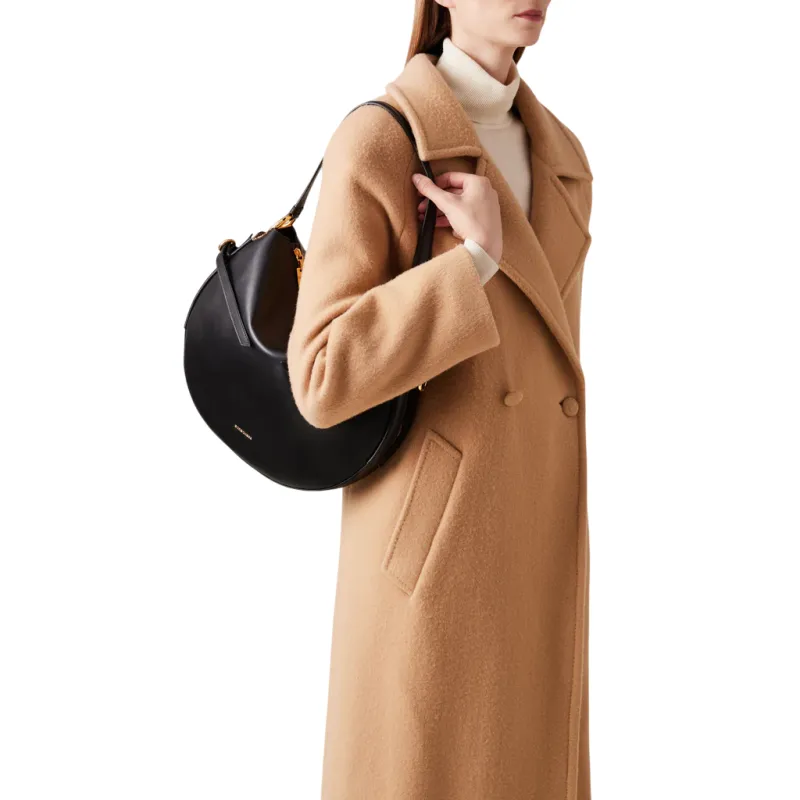 Borbonese Bridle Shoulder Bag in Nappa Leather & Suede,... 2