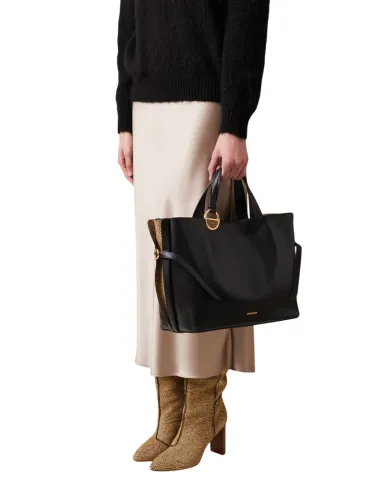 Borbonese Bridle Shopping Bag in...