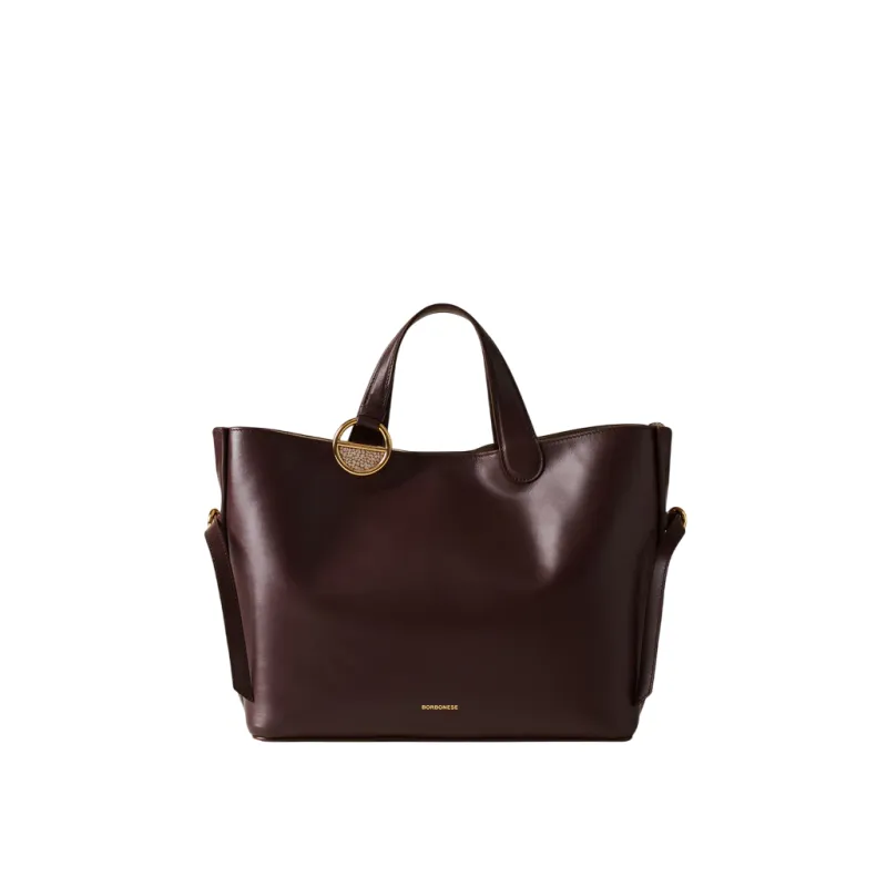 Borbonese Bridle Shopping Bag in Nappa Leather &...