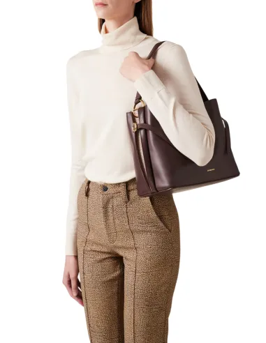 Borbonese Bridle Bucket Bag  Nappa...