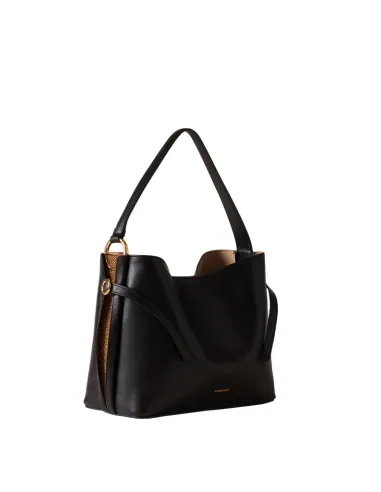 Borbonese Bridle Bucket Bag...