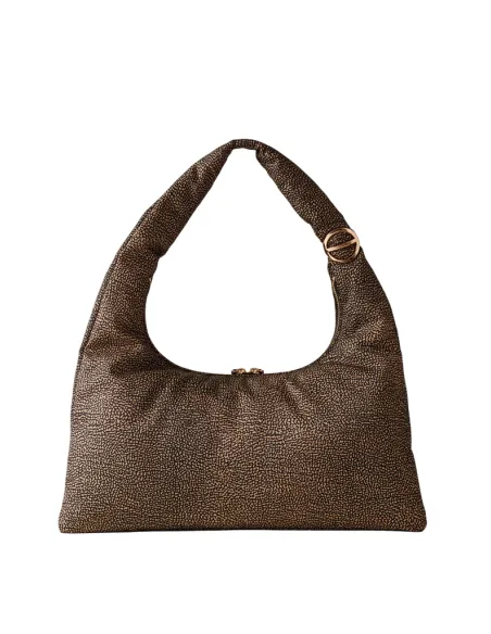 Borbonese Twinnie L Hobo Bag Recycled Fabric & Elegant Style