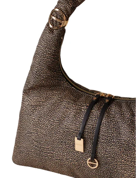 Borbonese Twinnie L Hobo Bag Recycled Fabric & Elegant Style