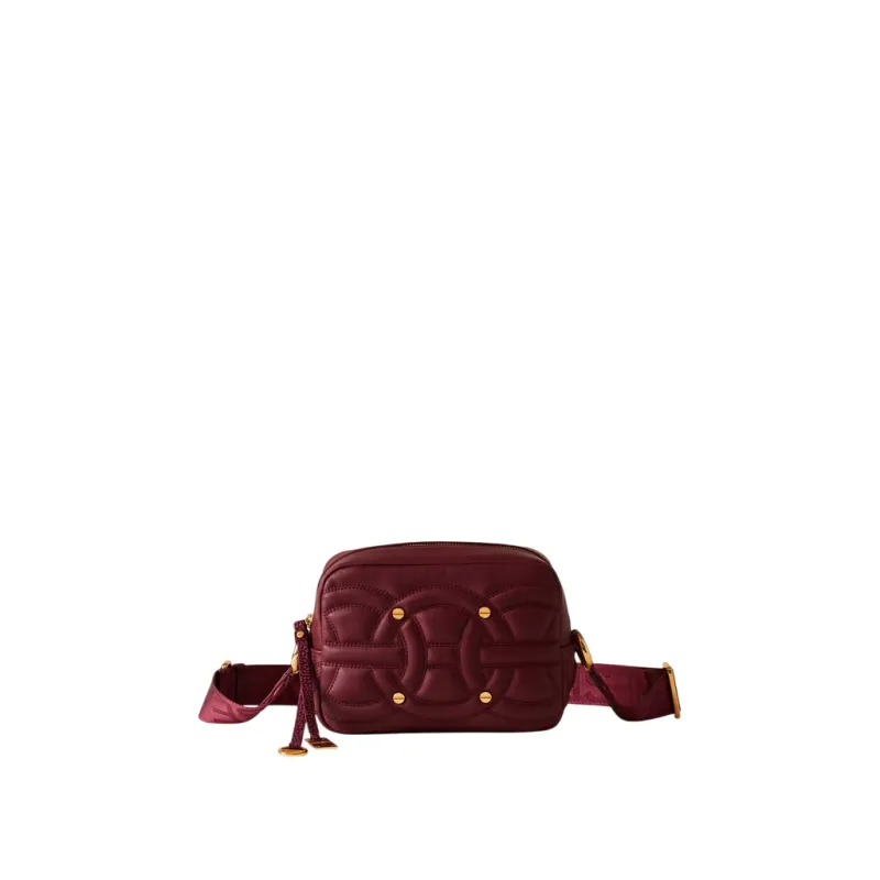 Borbonese Rondò Crossbody in Quilted Nappa Leather &...