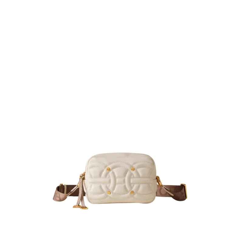 Borbonese Rondò Crossbody in Quilted Nappa Leather &...