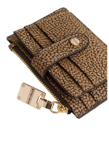 Porta carte con zip Borbonese, op...