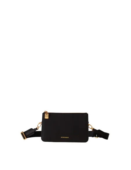 Borsa mini Borbonese, nero-op naturale