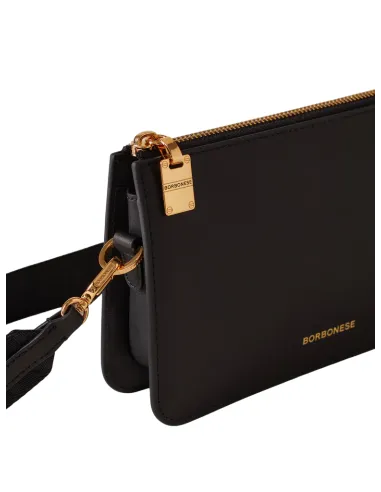 Borbonese Mini Crossbody Leather & OP...