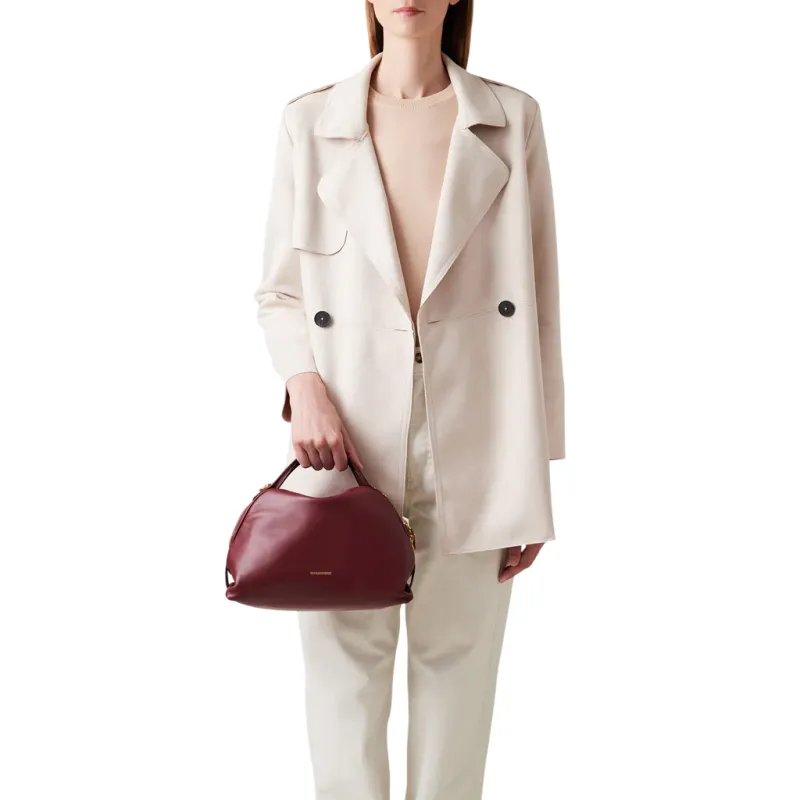 Borbonese Sexi Bag Small Nappa Leather, Dual Handles &... 2