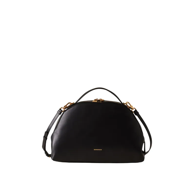 Borbonese Sexi Bag Medium Nappa Leather & Gold Hardware,...