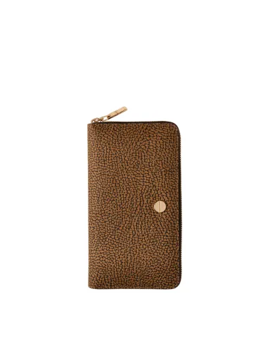 Portafogli donna con zip Borbonese,...