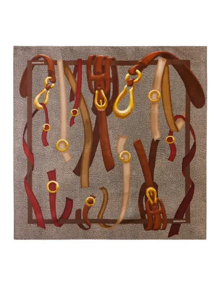 Foulard cinghie Borbonese, op naturale