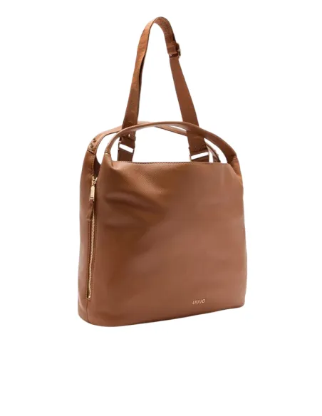 Borsa hobo L con manici e tracolla Liu Jo, marrone