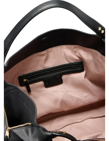 Borsa hobo L con manici e tracolla Liu Jo, nera