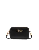 Liu Jo small crossbody bag with pebble texture and removable strap, black