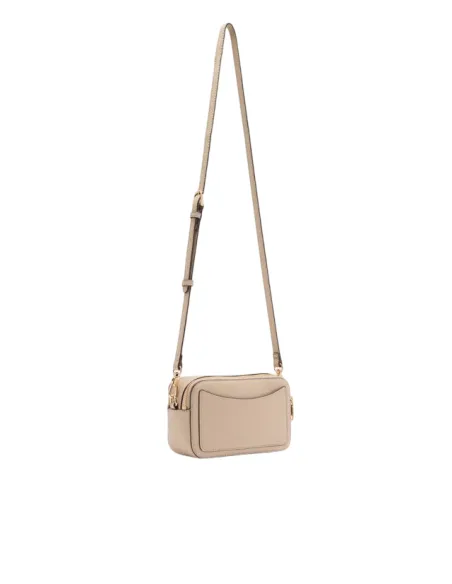 Liu Jo small crossbody bag with pebble texture and removable strap, neutral