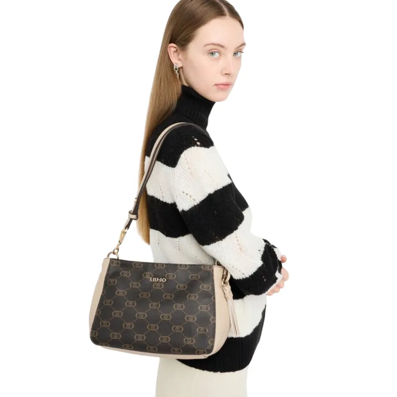 Liu Jo shoulder bag with pebble texture adjustable strap... 2