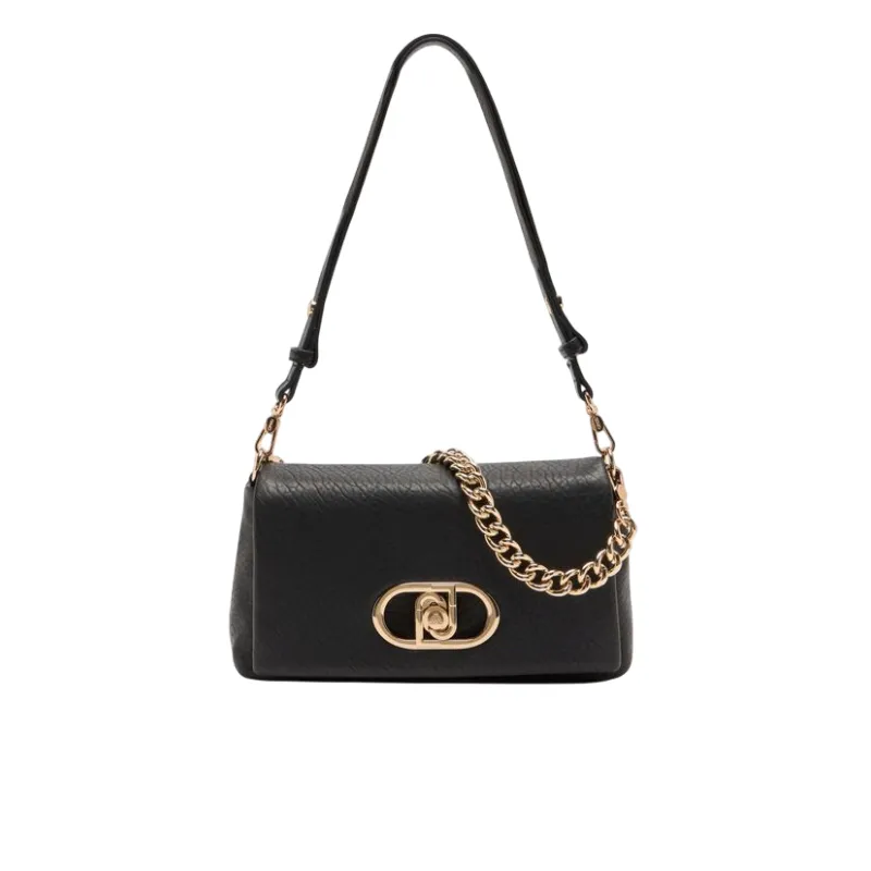 Liu Jo LaPuffy bag with chain handle flap closure and...